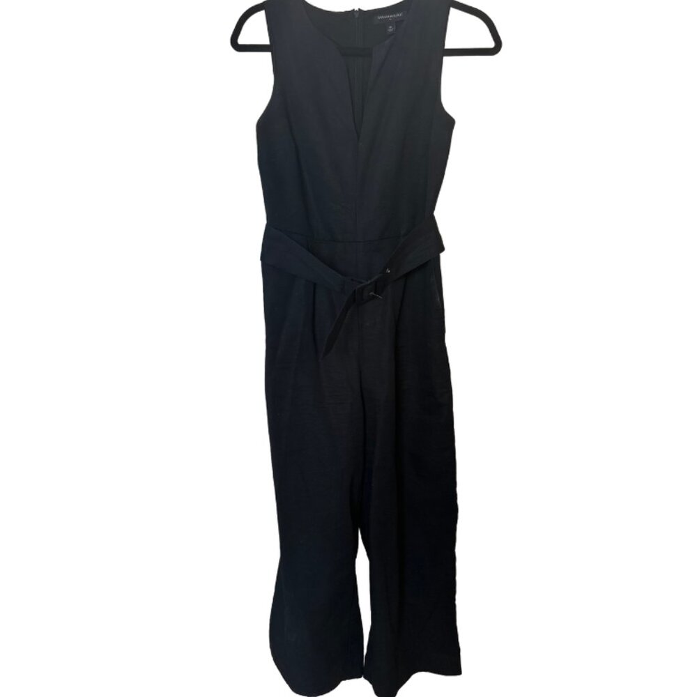 Banana Republic Black Sleeveless Trouser-Leg Jumpsuit Size 0